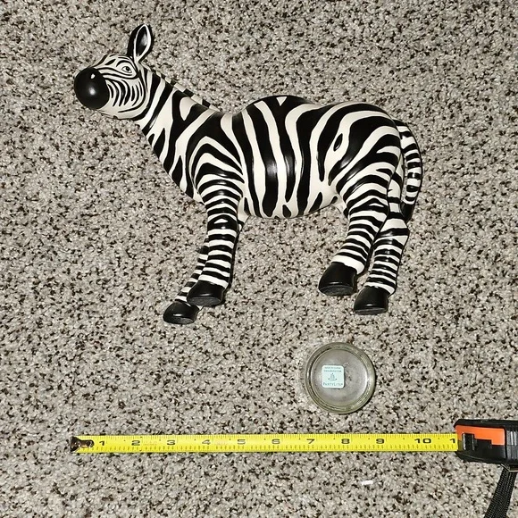 Vintage PartyLite African Zebra With Glass Candle Holder - Picture 4 of 6